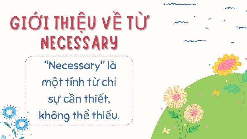 danh từ của necessary