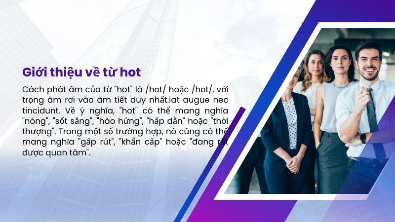 Giới thiệu về từ hot