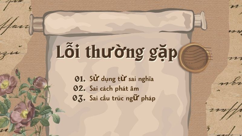 Những lỗi thường gặp khi sử dụng từ vựng chuyên ngành khách sạn