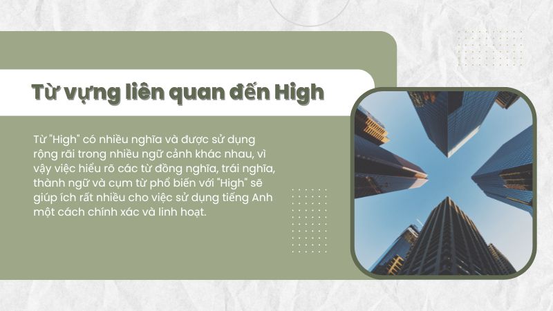 Từ vựng liên quan đến High