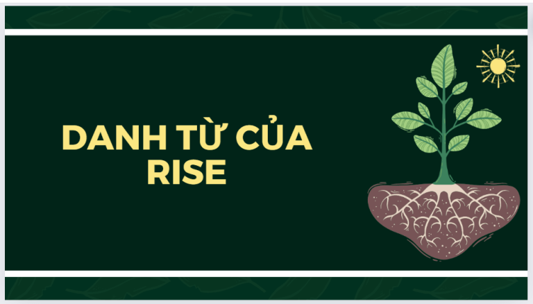 Rise là gì? Danh từ của rise, cấu trúc và cách dùng đầy đủ nhất